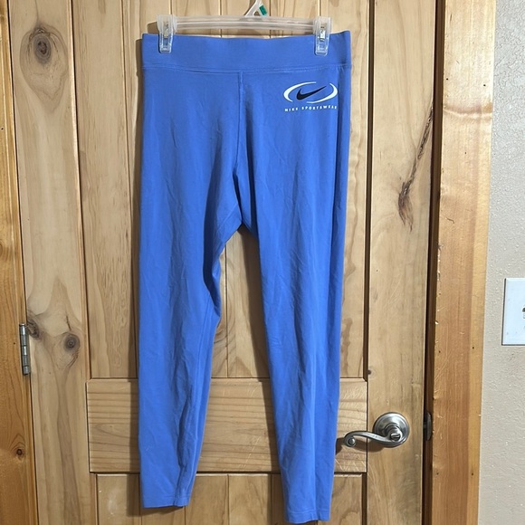 Nike Sportswear Blue Performance Leggings - Picture 1 of 7